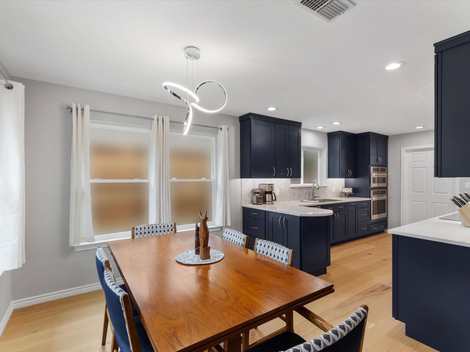 Naturally Navy kitchen