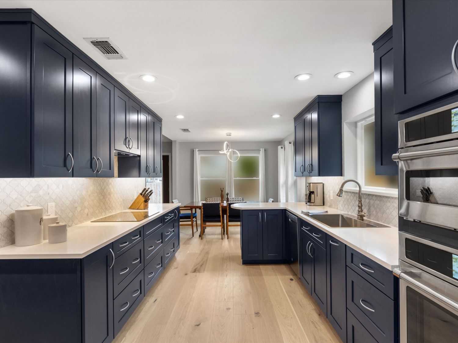 Naturally Navy kitchen
