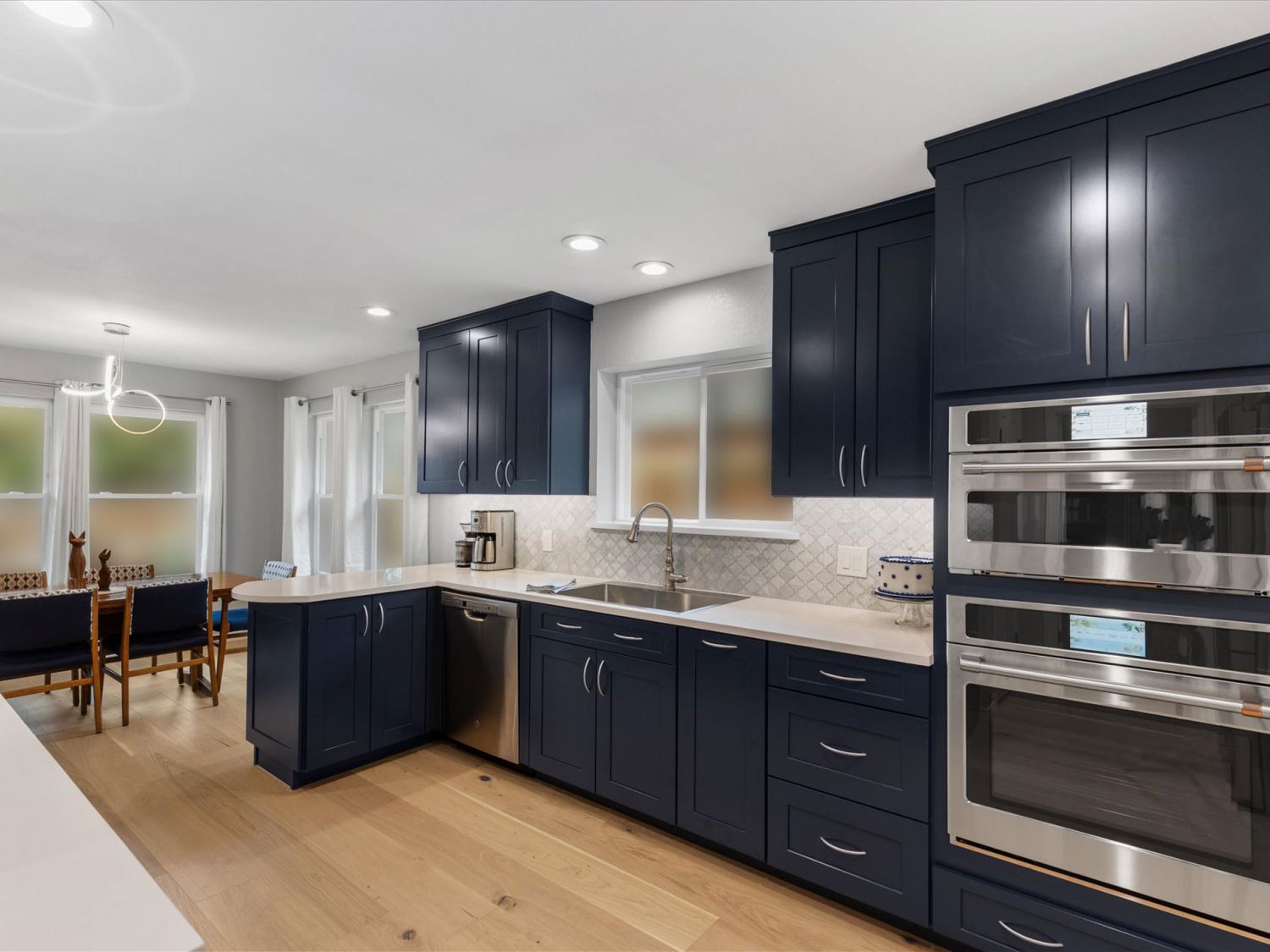 Naturally Navy kitchen