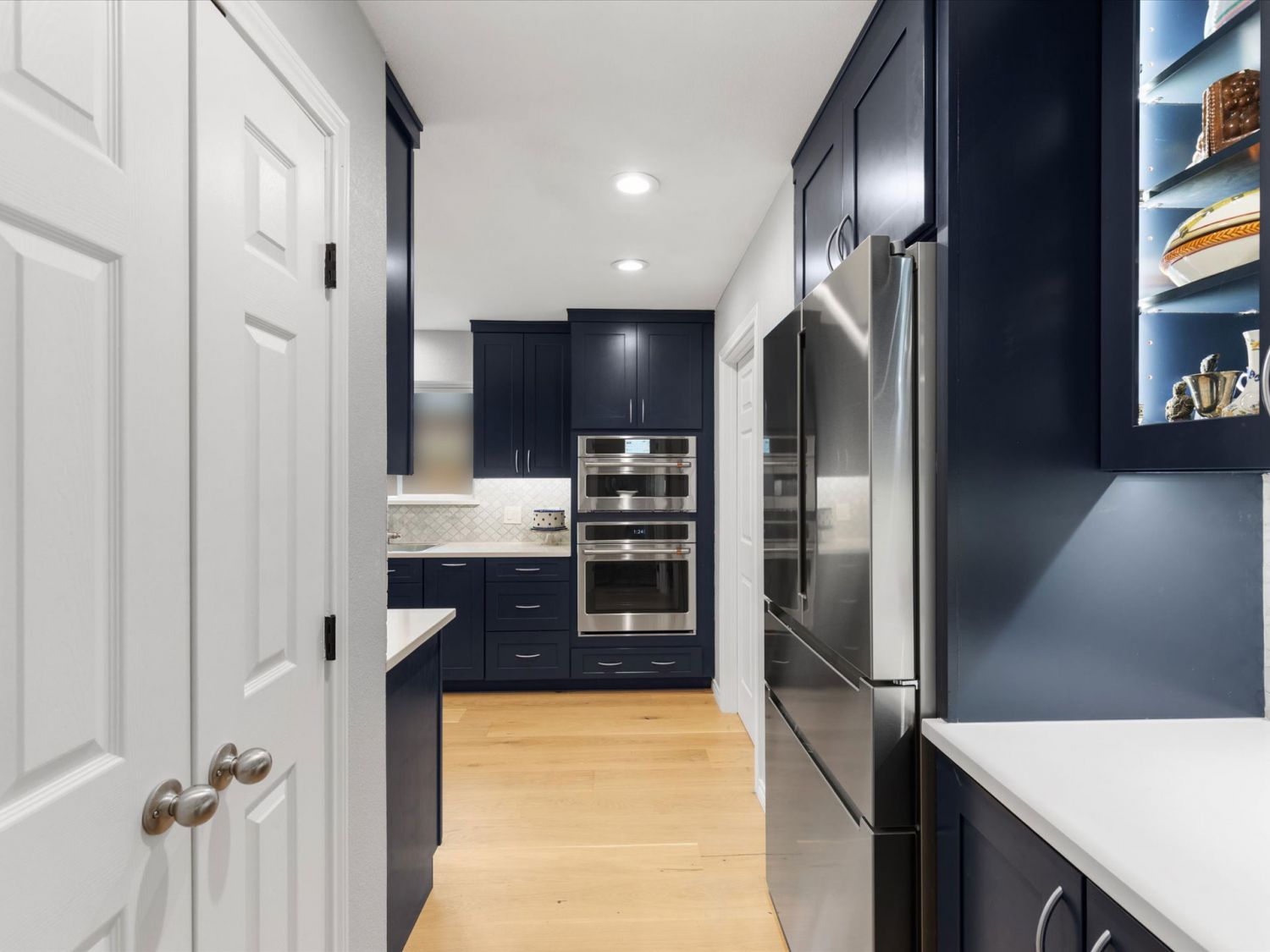 Naturally Navy kitchen