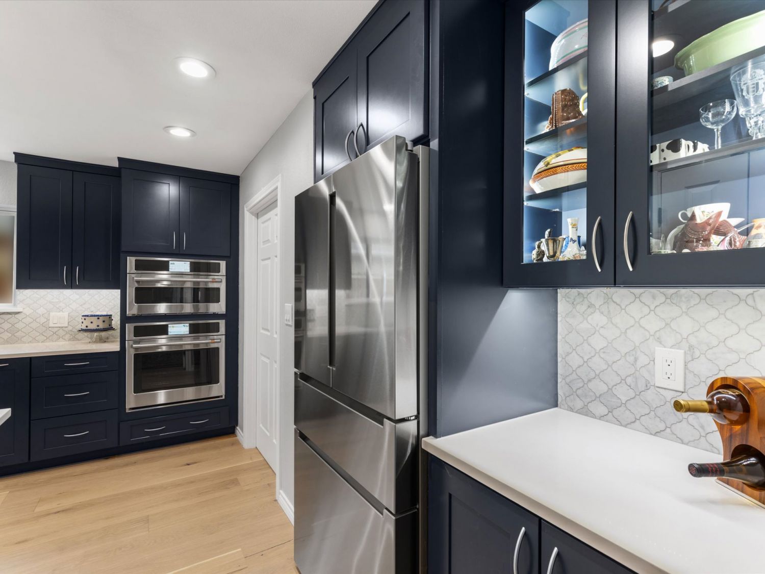 Naturally Navy kitchen